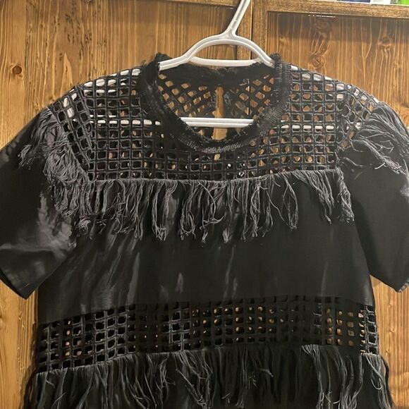 Sea New York Black Ruffle Dress - Picture 2 of 8